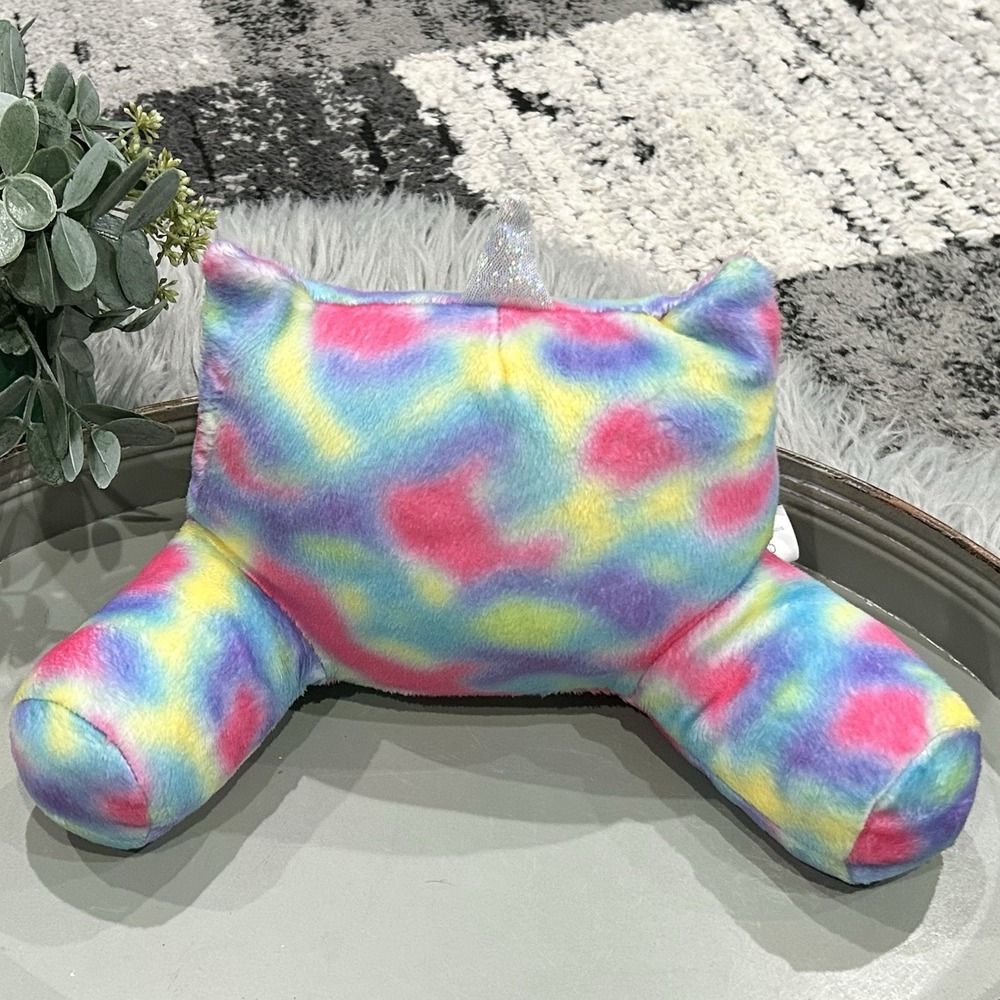 My Life As Unicorn Tie Dye Rainbow Lounge Pillow Soft Plush For 18" Dolls